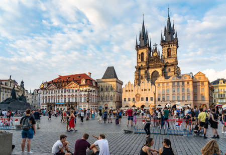 Our Lady before Tyn Prague in Czech Republicのeditorial素材