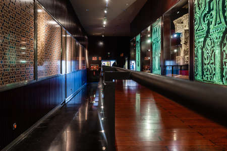 Palacio Aljaferia, fortified medieval Islamic palace in Zaragoza, Spain.のeditorial素材