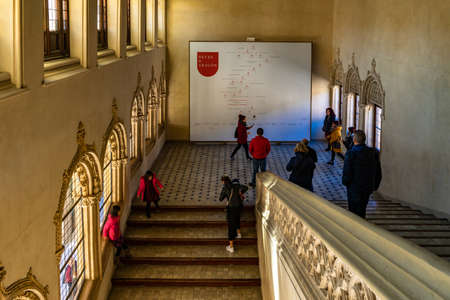 Palacio Aljaferia, fortified medieval Islamic palace in Zaragoza, Spain.