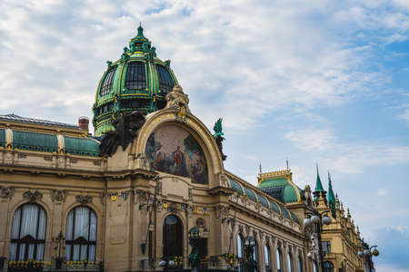 Municipal House Prague in Czech Republicのeditorial素材