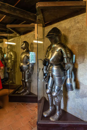 Armor exposition Castle district street of Prague in Czech Republicのeditorial素材