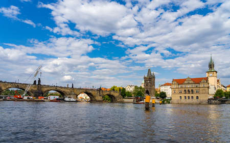 Charles Bridge Prague in Czech Republicのeditorial素材