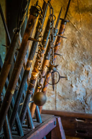 Armor exposition Castle district street of Prague in Czech Republicのeditorial素材