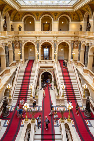 National Museum Prague in Czech Republicのeditorial素材