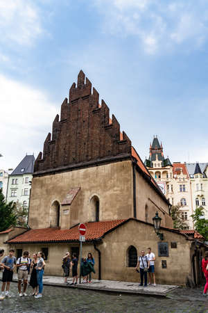 Old New Synagogue Prague in Czech Republicのeditorial素材