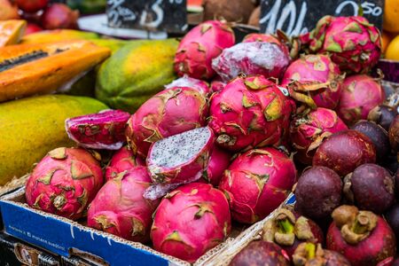 Naschmarkt Market in Vienna Wien, Austriaの写真素材