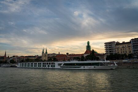 Panorama cityscape view in Budapest, Hungaryの写真素材
