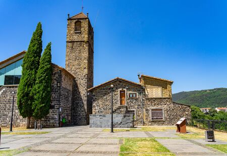 Medieval village of Castefollit de la Roca, Catalonia, Spain.の写真素材