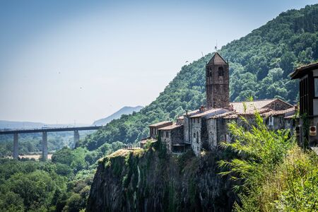 Medieval village of Castefollit de la Roca, Catalonia, Spain.