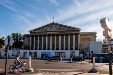 Palais Bourbon in Paris, Franceのeditorial素材