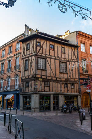 Place de la Trinite in Toulouse, France.のeditorial素材