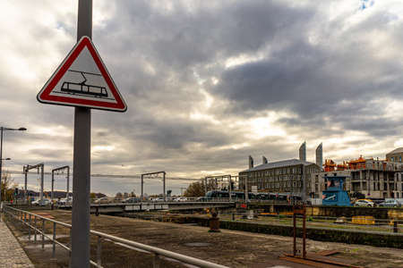 Base sous marine in Bordeaux, France.のeditorial素材
