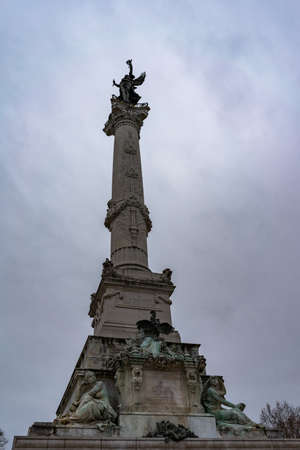 Monument aux Girondins in Bordeaux, France.のeditorial素材