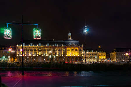 Place de la Bourse in Bordeaux, France.のeditorial素材