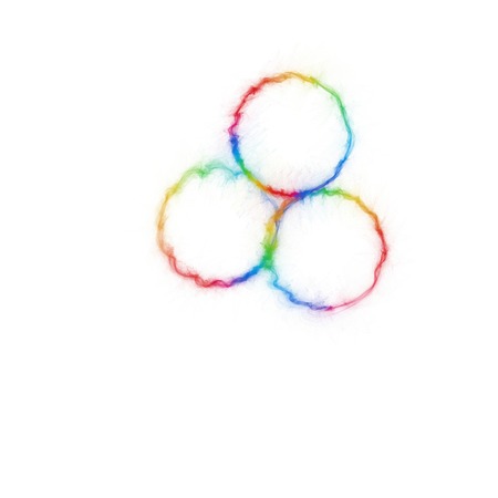 Abstract background with circle shapesの写真素材
