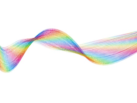 Stroke of the brush isolated on a white backgroundの写真素材