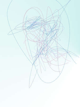 Dashed line multi colored spectrum abstract background isolated on a white backdrop
