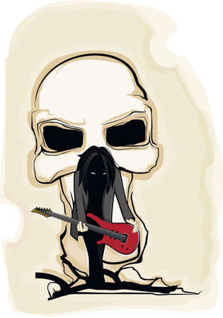 Illustration of Dark guitaristのイラスト素材