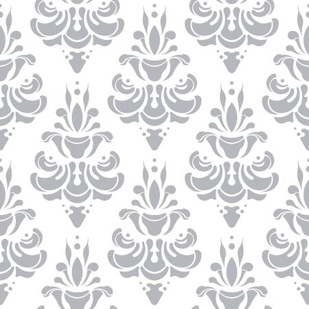 White and grey vector pattern. Wallpaper and background for invitations, greeting cards, web page. Seamless Pattern 1のイラスト素材