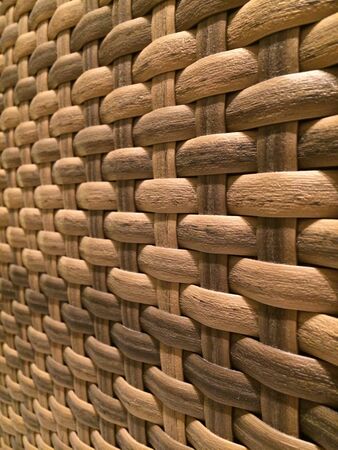 Rattan weaving background 