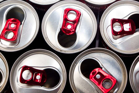 Close up aluminum cans 1