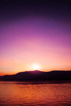 sunset sky star 