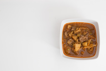 Home cooked segedin goulashの写真素材