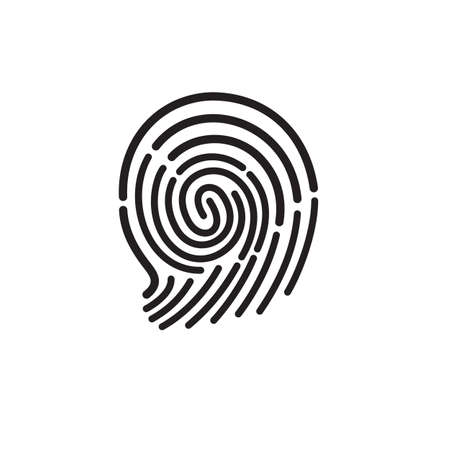 fingertip vector symbol or icon designの写真素材