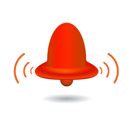 red alarm bell warning signの写真素材