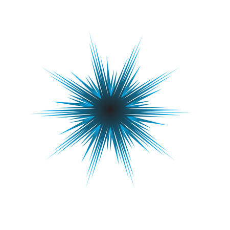 explosion or star vector  elementの写真素材