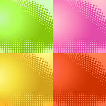 abstract halftone pattern backgroundsのイラスト素材