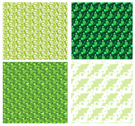 seamless pattern set vectorのイラスト素材