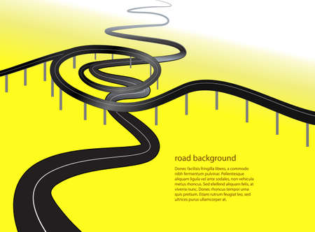 road or highway conceptual  background vector illustrationのイラスト素材