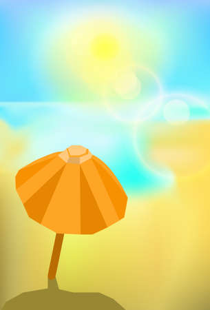 fancy beach background with copyspaceのイラスト素材