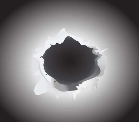 bullet hole vector illustrationのイラスト素材
