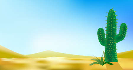 desert landscabe vector backgroundのイラスト素材
