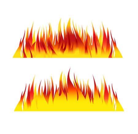 fire background flames vector illustrationのイラスト素材