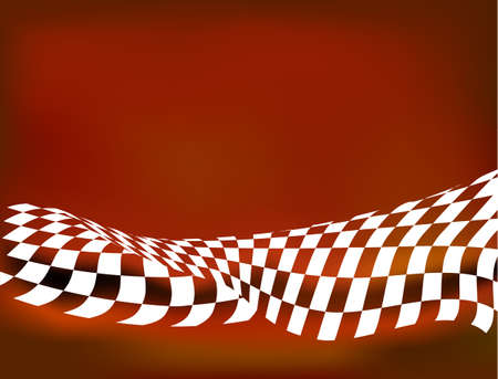 racing background checkered flag wawingのイラスト素材