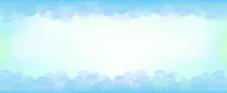cloud and sky vector illustration backgroundのイラスト素材