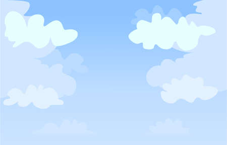 cloud and sky vector illustration backgroundのイラスト素材