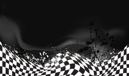 race, checkered flag background vectorのイラスト素材