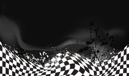 race, checkered flag background vector