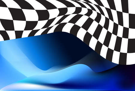 race, checkered flag background vectorのイラスト素材