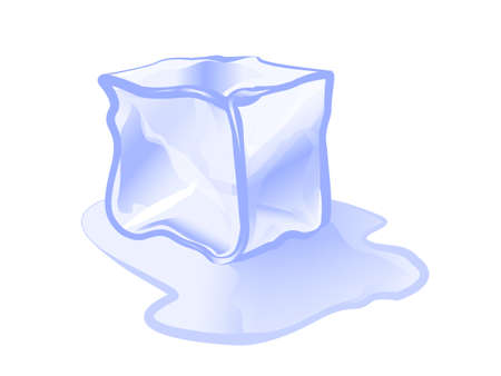 ice cube ice block icon vector illustrationのイラスト素材