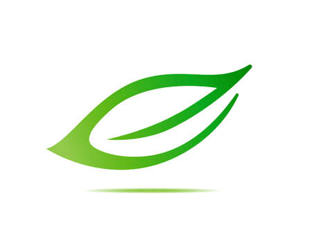 leaf symbol icon vector conceptual illustrationのイラスト素材