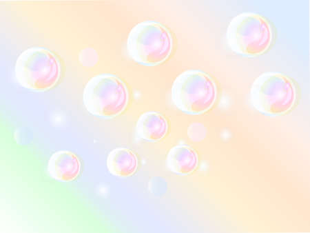 soap bubbles background template vector ilustrationのイラスト素材