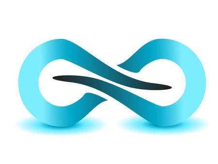 infinity symbol unlimited sign vector icon