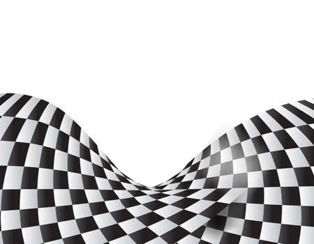 checkered race flag waveing vector background layout designのイラスト素材