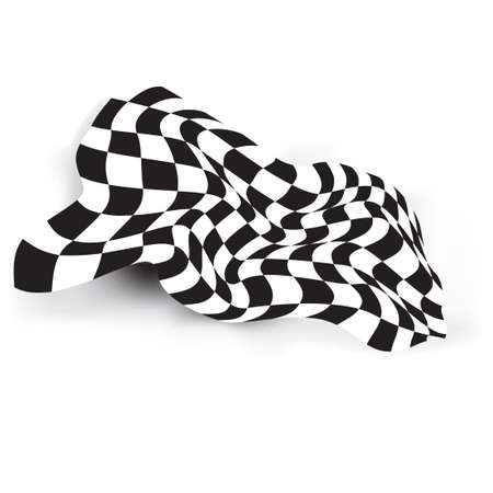 race flag waveing vector background layout designのイラスト素材