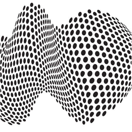 abstract dots optical art op art backgroundのイラスト素材